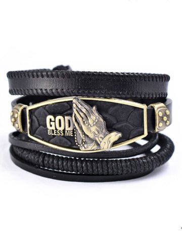 Black Pu Bracelets